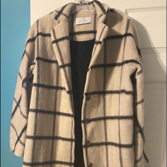 COPY - Pearl by Lela Rose NYC Window Pane coat Size small - Picture 4 of 4